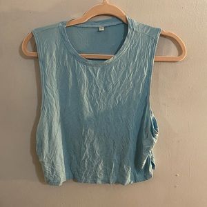 Light blue cropped tank